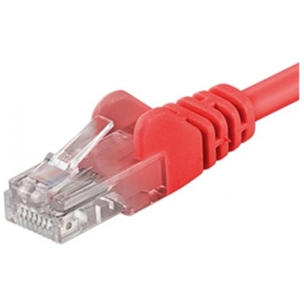PremiumCord Patch kabel UTP RJ45-RJ45 level 5e 1m červená, sputp01R