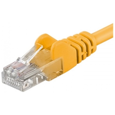 PremiumCord Patch kabel UTP RJ45-RJ45 level 5e 1m žlutá, sputp01Y