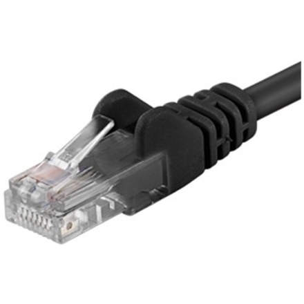 PREMIUMCORD Patch kabel UTP RJ45-RJ45 level CAT6, 0.25m, černá, sp6utp002C