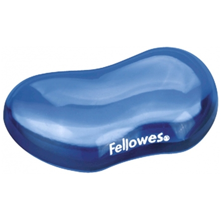 Fellowes Podložka pod zápěstí CRYSTAL gelová modrá, FELFERGWPADCRYSTB