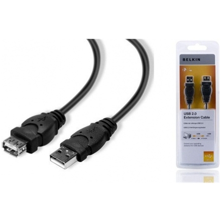 BELKIN USB 2.0 prodluž. kabel A-A, standard, 1.8 m, F3U153bt1.8M
