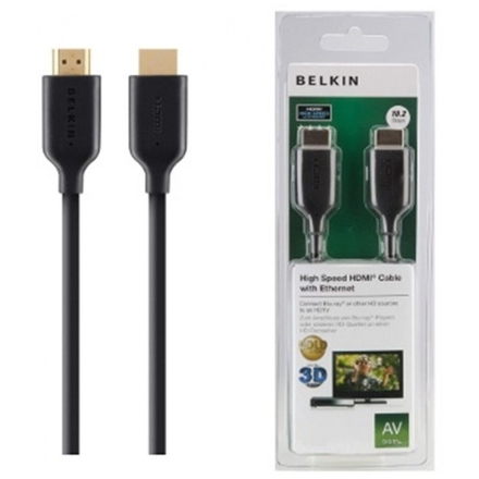 BELKIN Gold High-speed HDMI kabel s Ethernet a podporou 4K/UltraHD, 2m, F3Y021bt2M
