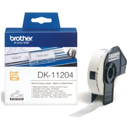 BROTHER DK-11204 (papírové / univerzální štítek - 400 ks), DK11204