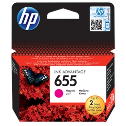 HP 655 purpurová inkoustová kazeta, CZ111AE, CZ111AE - originální