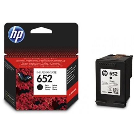 HP 652 černá ink kazeta, F6V25AE, F6V25AE - originální