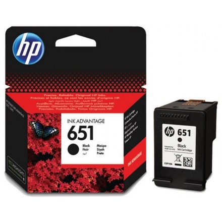 HP 651 černá ink kazeta, C2P10AE, C2P10AE - originální