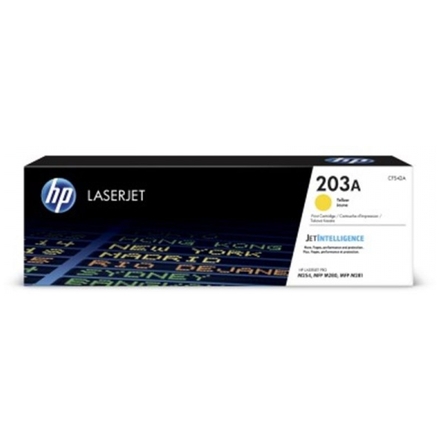 HP 203A Yellow Original LJ Toner Cartridge, CF542A, CF542A - originální