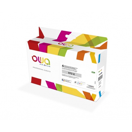 OWA ARMOR ink kompatibilní s HP 973X (L0S07AE;F6T81AE;F6T82AE;F6T83AE), 4-pack (CMYK), 246ml+3x110ml, K10480OW