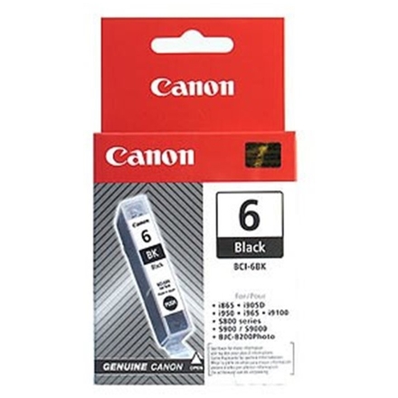 CANON BCI-6BK, inkoustová kazeta pro S8xx,S9xx,i9xxčerná, 4705A002 - originální