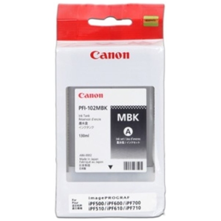 CANON INK PFI-102 MATTE BLACK iPF-500, 600, 700, CF0894B001 - originální