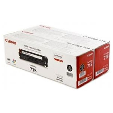 Canon toner CRG-718BK, černy - 2 pack, 2662B005 - originální