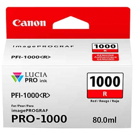 Canon PFI-1000 R, červený, 0554C001 - originální