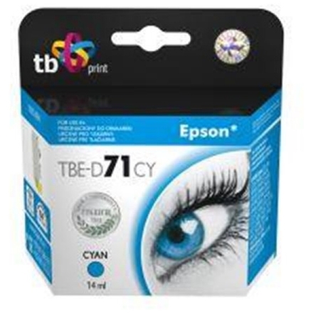 Ink. kazeta TB kompatibilní s Epson T0712 Cyan, TBE-D71CY