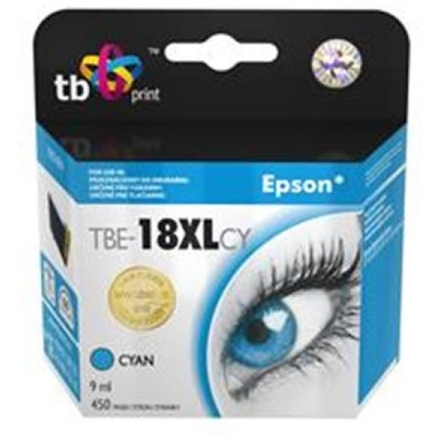 Ink. kazeta TB kompat. s Epson T1812 C 100% New, TBE-18XLCY