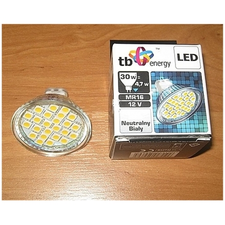 LED žárovka TB Energy MR16, 12V, 4,0W,Neutrál bílá, LLTBEMRS0400031