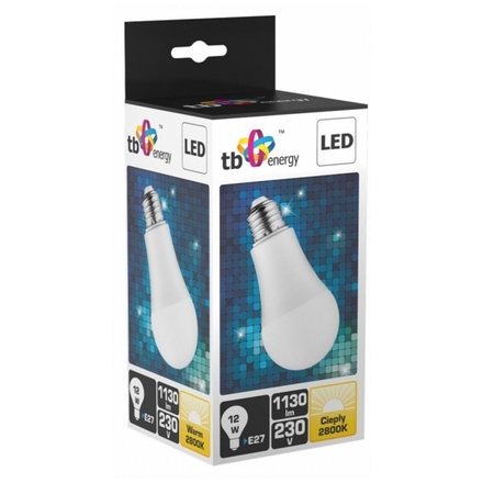 LED žárovka TB Energy E27,230V,12W, Teplá bílá, LLTBEE2B1200005