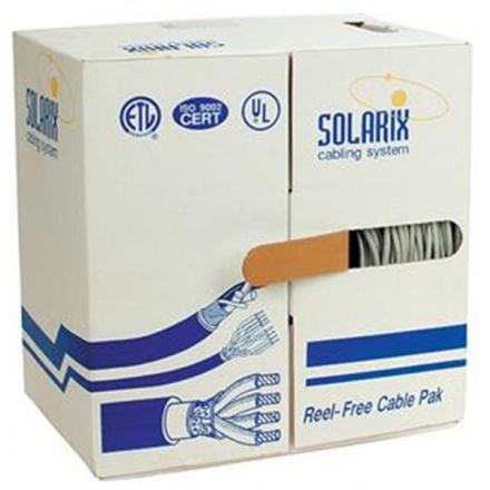 Instalační kabel Solarix CAT5E FTP PVC Eca 305m/box SXKD-5E-FTP-PVC, 27655142