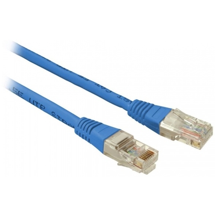 SOLARIX patch kabel CAT5E UTP PVC 0,5m modrý non-snag proof, 28330059