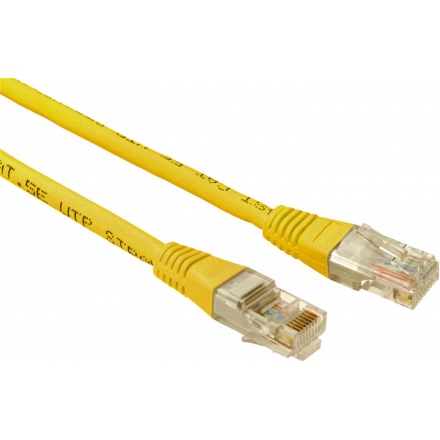 SOLARIX patch kabel CAT5E UTP PVC 5m žlutý, 28340509