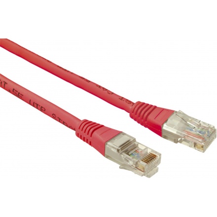 SOLARIX patch kabel CAT5E UTP PVC 1m červené, 28360109