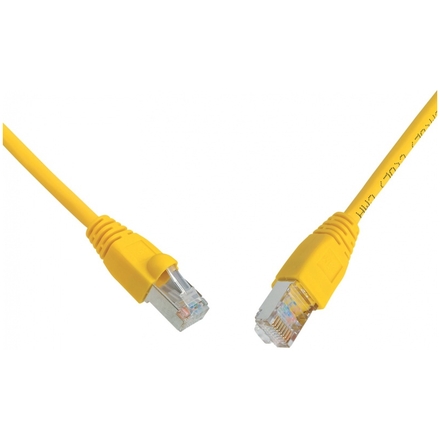 SOLARIX patch kabel CAT6 UTP PVC 0,5m žlutý snag proof, 28640059