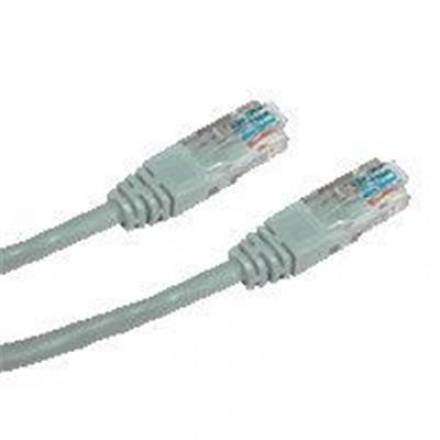 DATACOM Patchkabel 0,5 m , UTP, Cat5e, RJ45, šedý, 1500