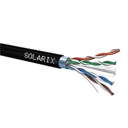 Instalační kabel Solarix CAT6 FTP PE Fca venkovní 500m/cívka SXKD-6-FTP-PE, 27655194