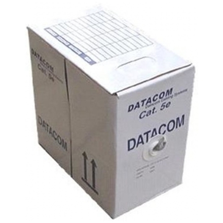 DATACOM FTP Cat5e PVC kabel 100m (drát), šedý, 1365