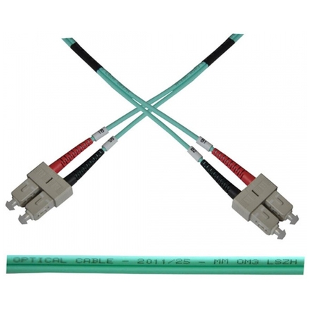 Optický patch kabel duplex SC-SC 50/125 MM 1m OM3, 502710684121