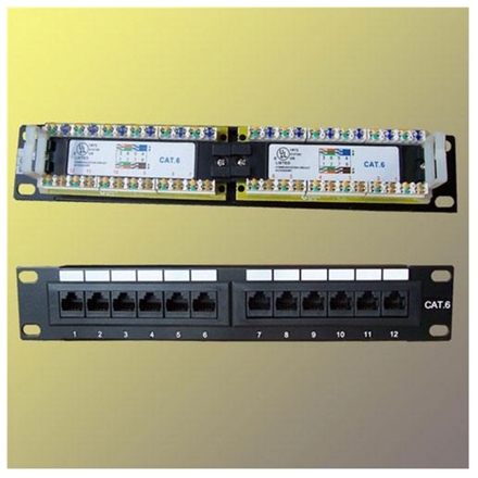 OEM Patch panel 10“ UTP cat6, 12portů, 3406