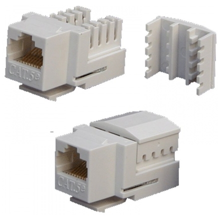 DATACOM Keystone UTP RJ45 Cat5E Dual MINI bílý, 4011