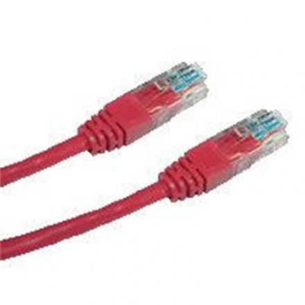 DATACOM patch cord UTP cat5e 5M červený, 1542