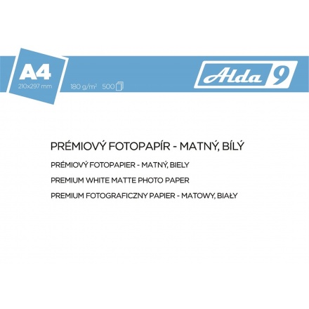 Comgad ALDA9 Fotopapír A4 180 g/m2, prem. matný,500listů, PAP55