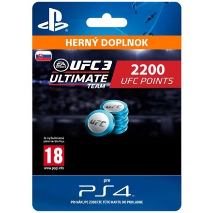 Sony Esd ESD SK PS4 - EA SPORTS™ UFC® 3 - 2200 UFC POINTS, SCEE-XX-S0036924