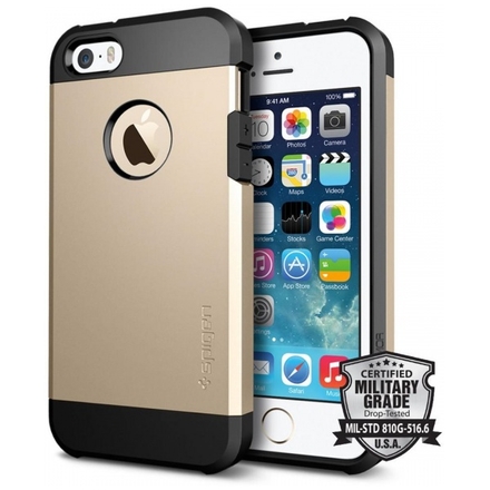 OCHRANNÝ KRYT (HARD) SPIGEN Tough Armor PRO APPLE IPHONE 5 - ROSE GOLD, HOUAPIP5SPROGO1