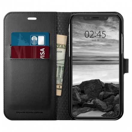 Pouzdro Spigen Wallet S pro Apple iPhone XR černé, 064CS24881