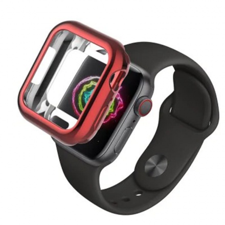 USAMS BH485 TPU Full Protective Pouzdro pro Apple Watch 40mm Red, 6958444964751