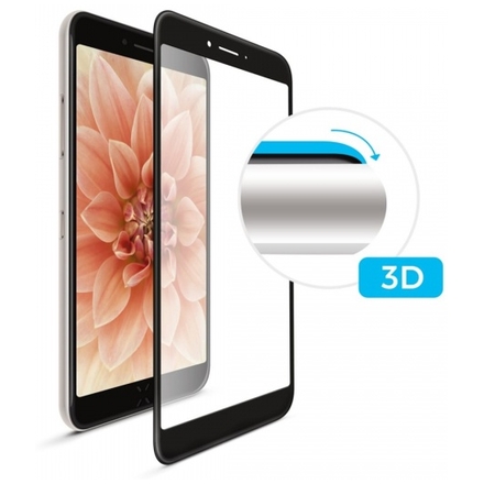 3D sklo FIXED iPhone 7/8/SE (2020), plné lepení, černé, FIXG3D-100-033BK