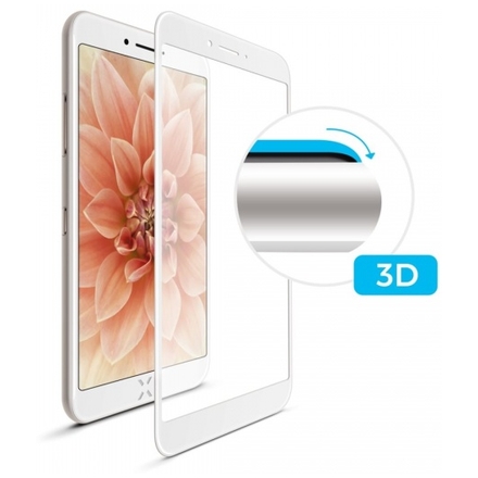 3D sklo FIXED iPhone 7Plus/8Plus,plné lepení,bílé, FIXG3D-101-033WH