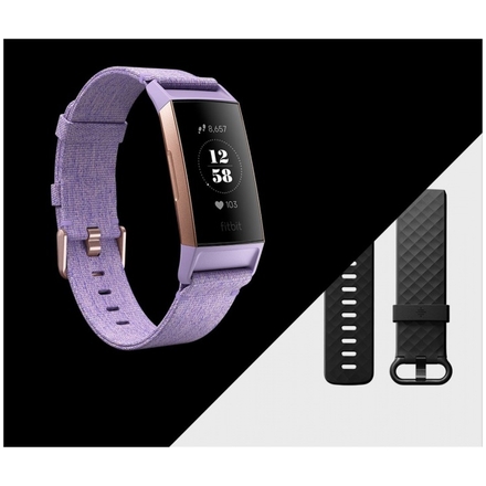 Fitbit Charge 3 Special Edition (NFC) - Lavender Woven, FB410RGLV-EU