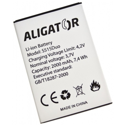 Aligator baterie S515 Duo, Li-Ion 2000 mAh bulk, AS515BAL