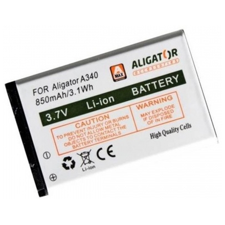 Aligator baterie A340/A310/A311/A320/V600 850 mAh, A3400BAL
