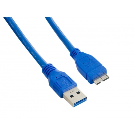 4World Kabel USB 3.0 AM-Micro BM 3.0m Blue, 08965