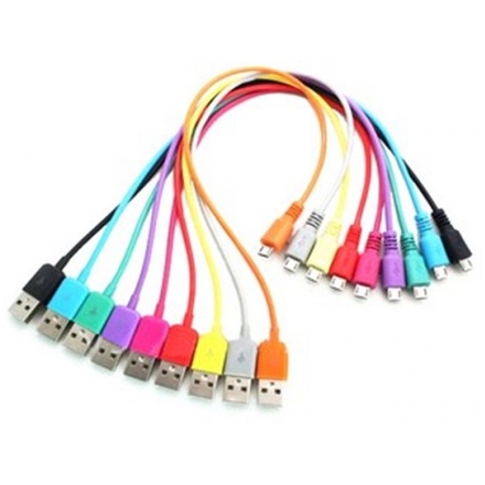 4World Datový kabel micro USB 1.0m White, 07948-OEM