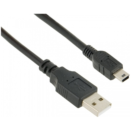 4World Datový kabel mini USB 1.8m Black, 07882-OEM