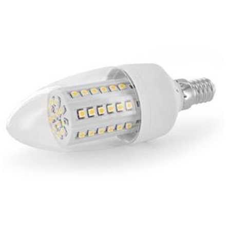 Whitenergy WE LED žárovka 60xSMD 3W E14 bílá - svíčka, 07562
