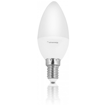 WHITENERGY WE LED žárovka SMD2835 C37 E14 5W teplá bílá, 10541