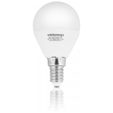 Whitenergy WE LED žárovka SMD2835 P45 E14 3W teplá bílá, 10258