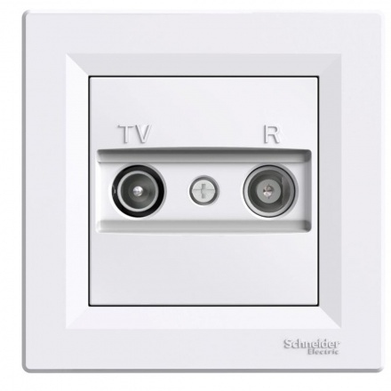 Schneider Electric Asfora zásuvka TV+R průběžná 4dB White, EPH3300221