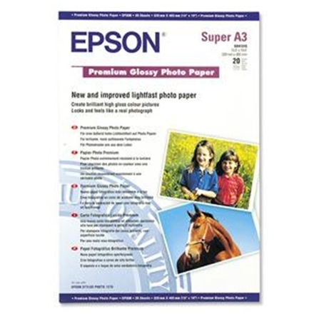 EPSON Prem.Glossy Photo Paper, DIN A3+, 255g/m?, 20listu, C13S041316